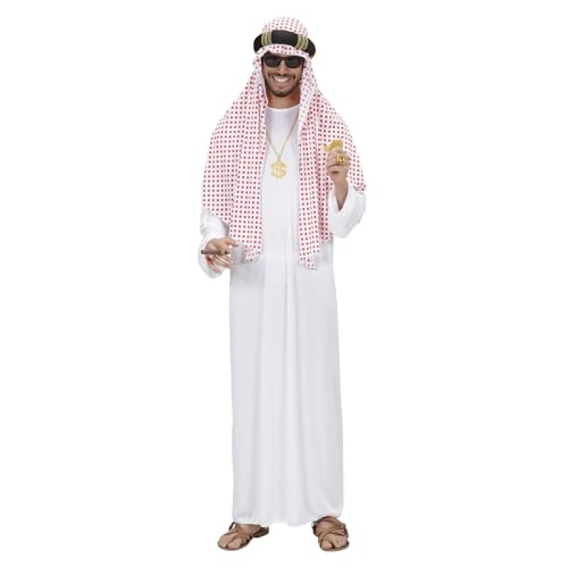 WIDMANN 8904A Men’s Arabian Sheikh Costume. Saudi…