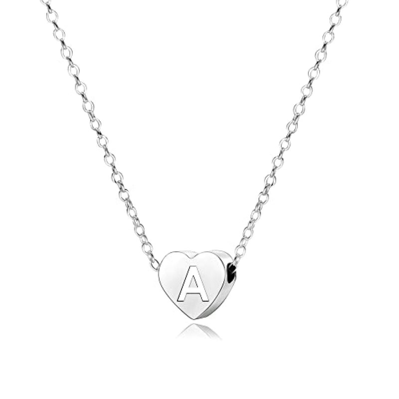 KENYG S925 Silver A-Z Capital Initial Heart…