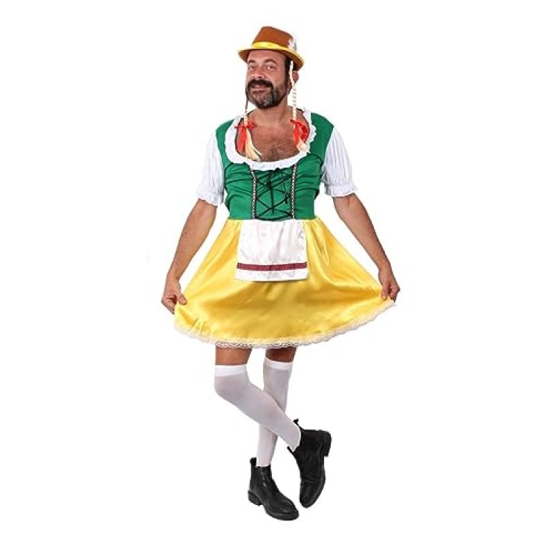 BAVARIAN YELLOW AND GREEN MENS DRESS WITH DELUXE…