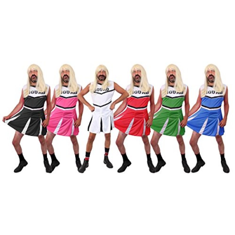 FUNNY STAG DO COSTUME MENS CHEERLEADER OUTFIT…