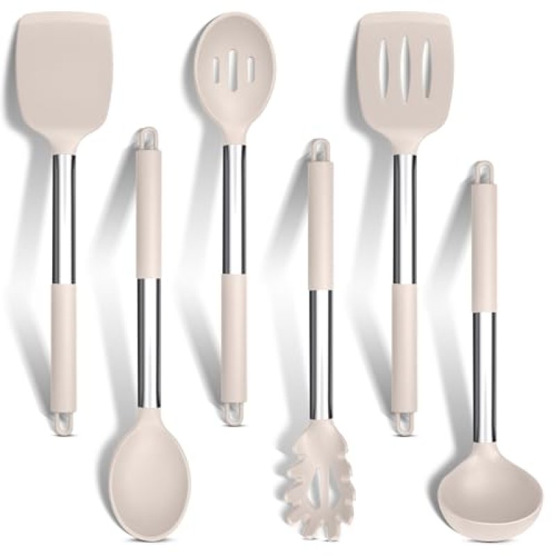 HaWare Kitchen Utensils Set, 6 Pcs Silicone…