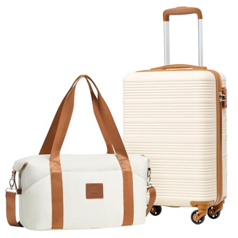 COOLIFE Cabin Suitcase and Cabin Bag Set