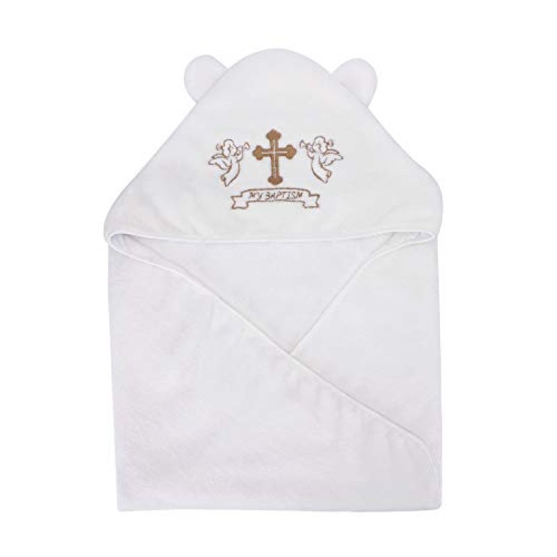 LACOFIA Baby Christening Hooded Towel