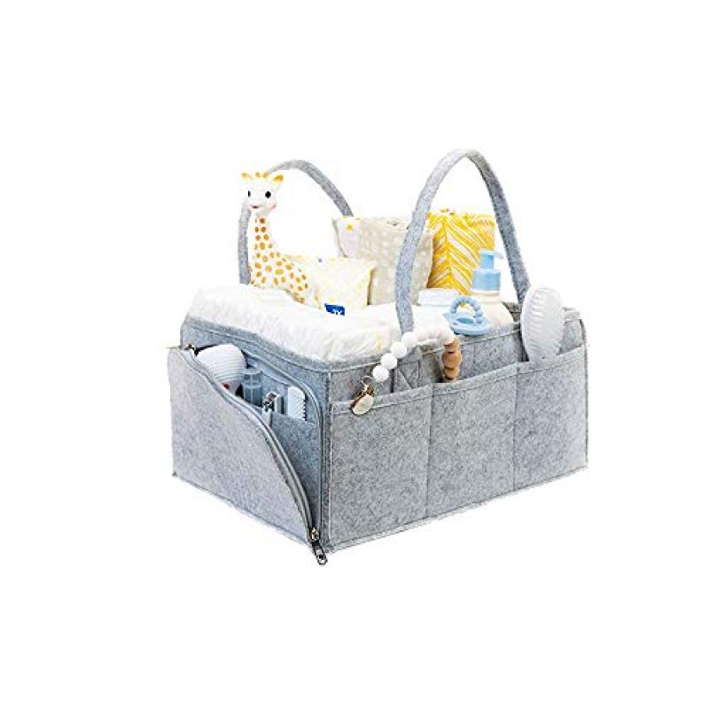 Baby Diaper Basket with Changeable Compartments