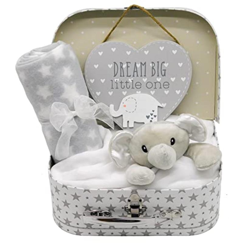 Baby Gift Set with Keepsake Box & Blanket