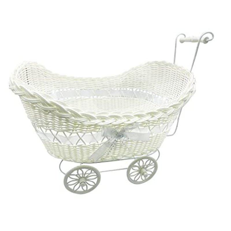 SAFRI® Baby Pram Hamper Wicker Basket