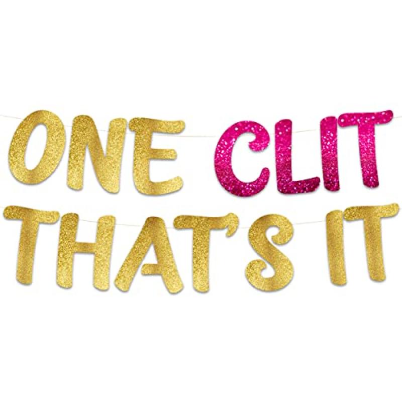 Bachelor Party Glitter Banner