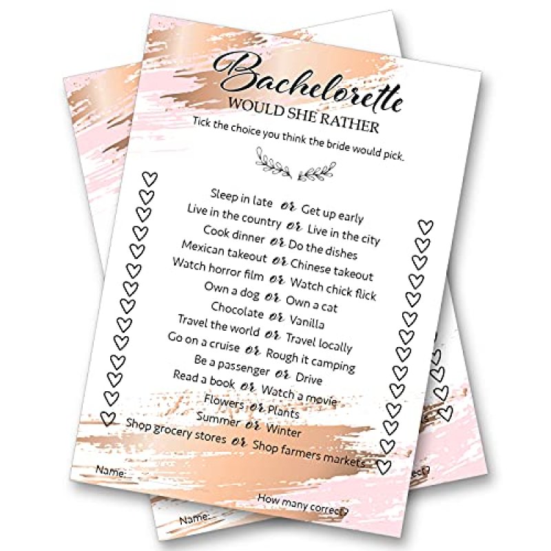 Bachelorette Party Games