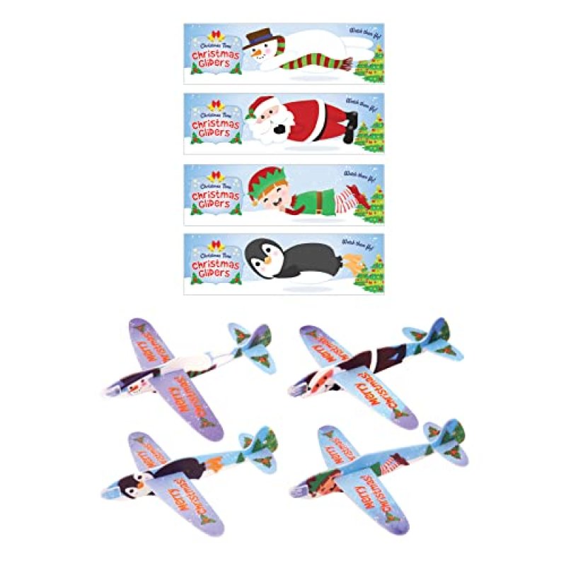 HENBRANDT Pack of 12 Christmas Gliders Kids…
