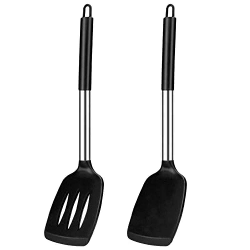 Pack of 2 Large Silicone Cooking Spatulas, BPA…