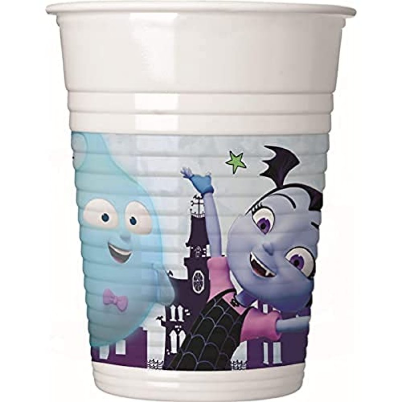 Pack of 8 x 200ml Plastic Cups - Vampirina…