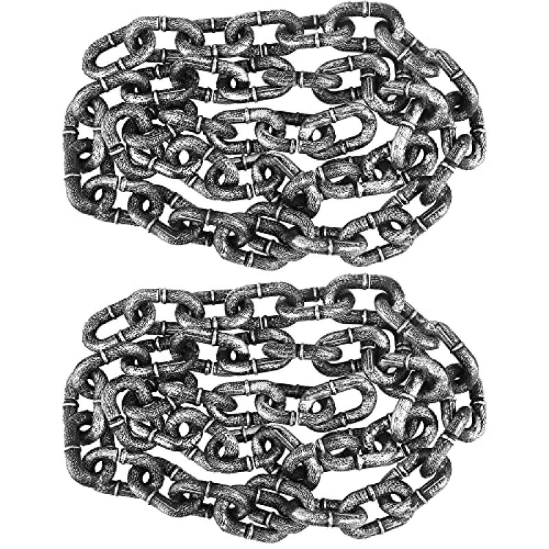 Haconba 2 Pack 6 Feet Halloween Chains Plastic…