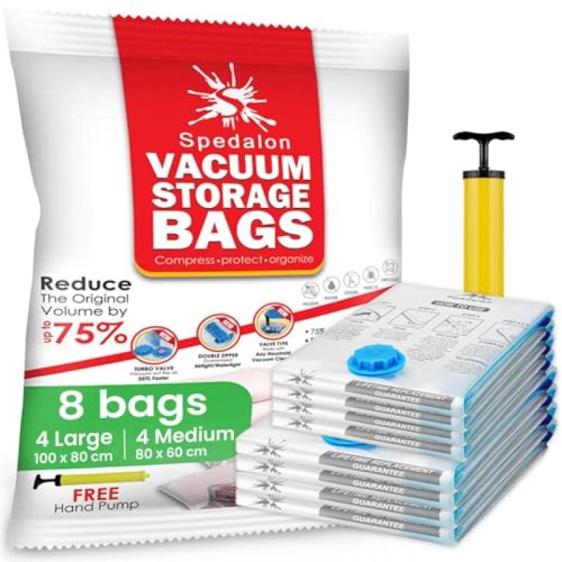 Vacuum Storage Bags with Hand Pump