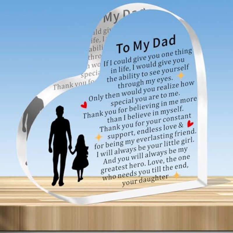 JMIMO Dad Gifts Acrylic Plaque