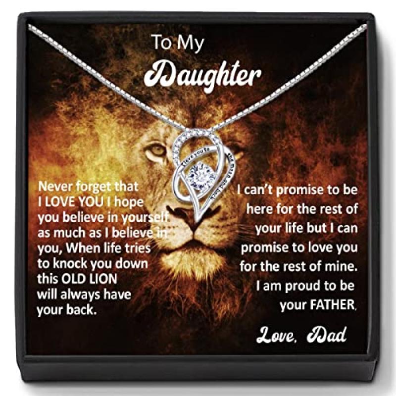 Dad to Daughter Message Necklace