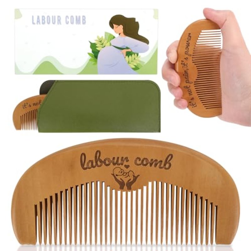 Kaempe Labour Birthing Comb, Wooden Birth/Wave…