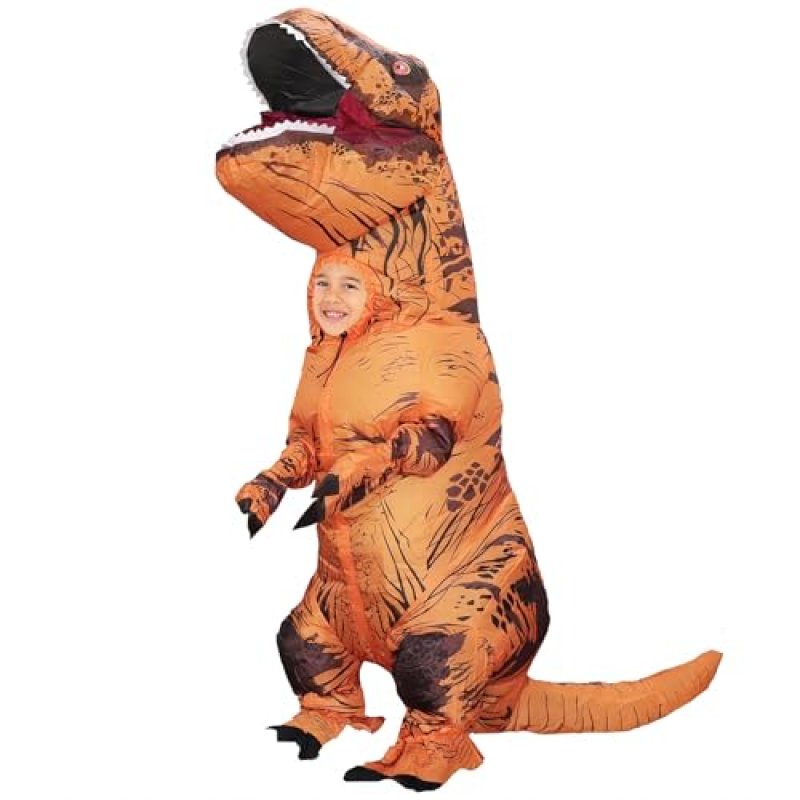 Rafalacy Kids Inflatable T-rex Costume Blow up…