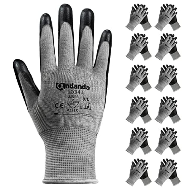 ANDANDA Safety Work Gloves with Power Grip