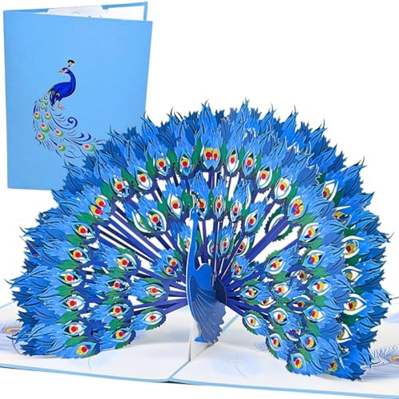 Magic Moments® Peacock Pop Up Card