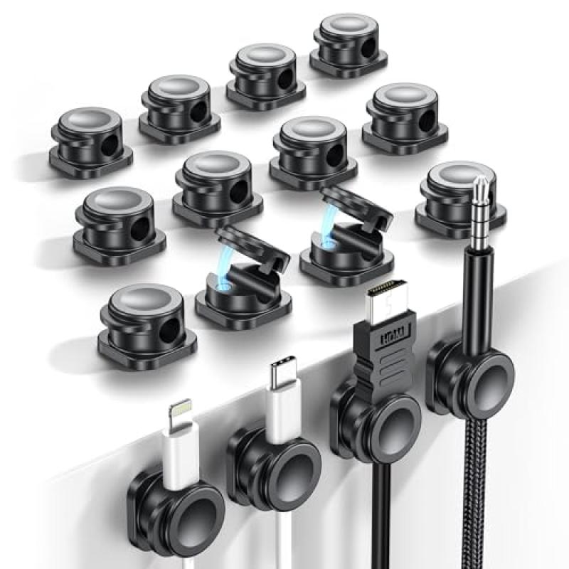 Magnetic Cable Clips Management