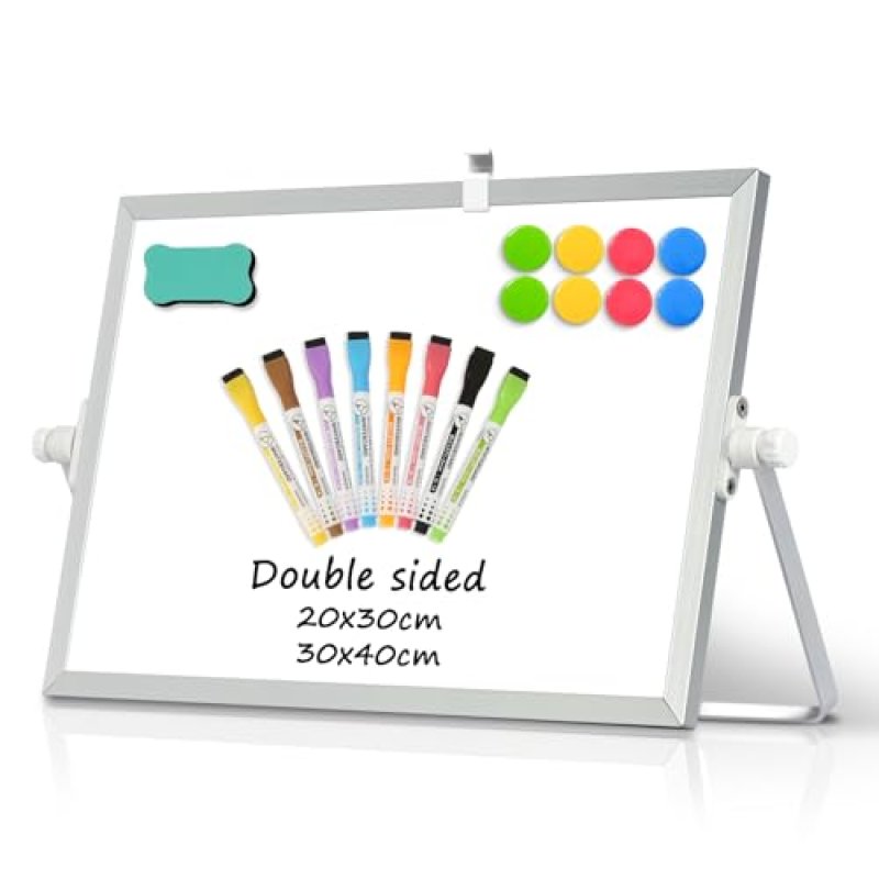 DOLLAR BOSS Magnetic Desktop Whiteboard 20x30cm…