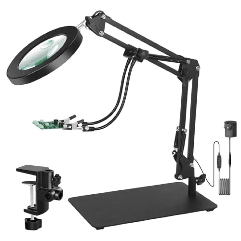 LED Magnifying Glass with Stand