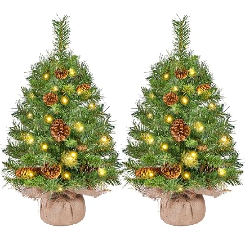 Yaheetech Pre-Lit Mini Christmas Tree