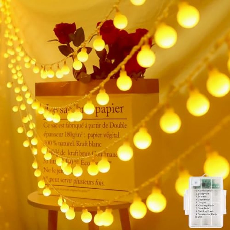 Laihur Fairy Lights Battery, 4M 40 LED Globe…