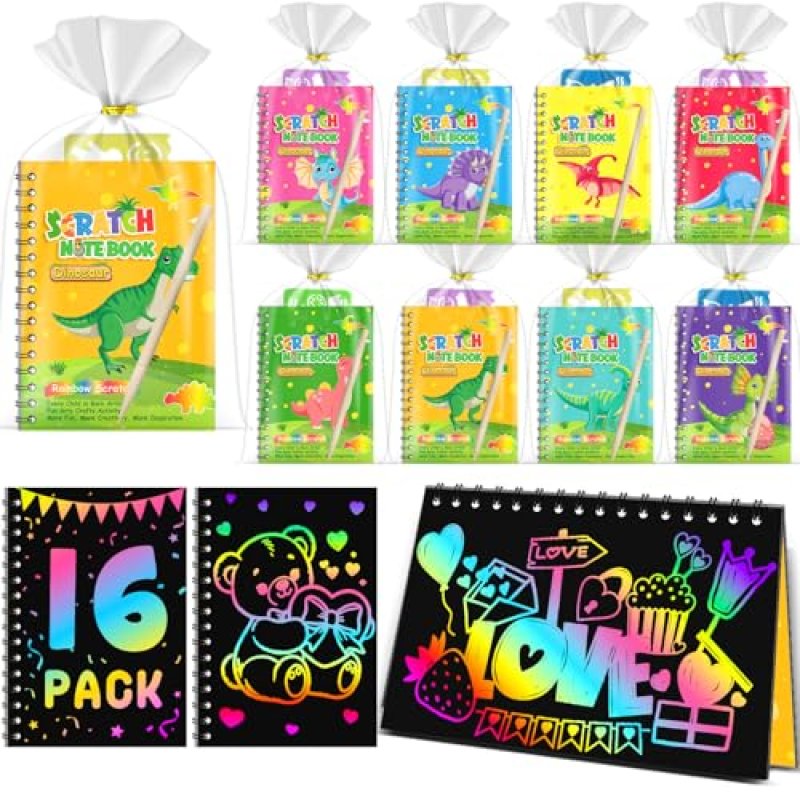 LIKYMO Rainbow Scratch Notebooks