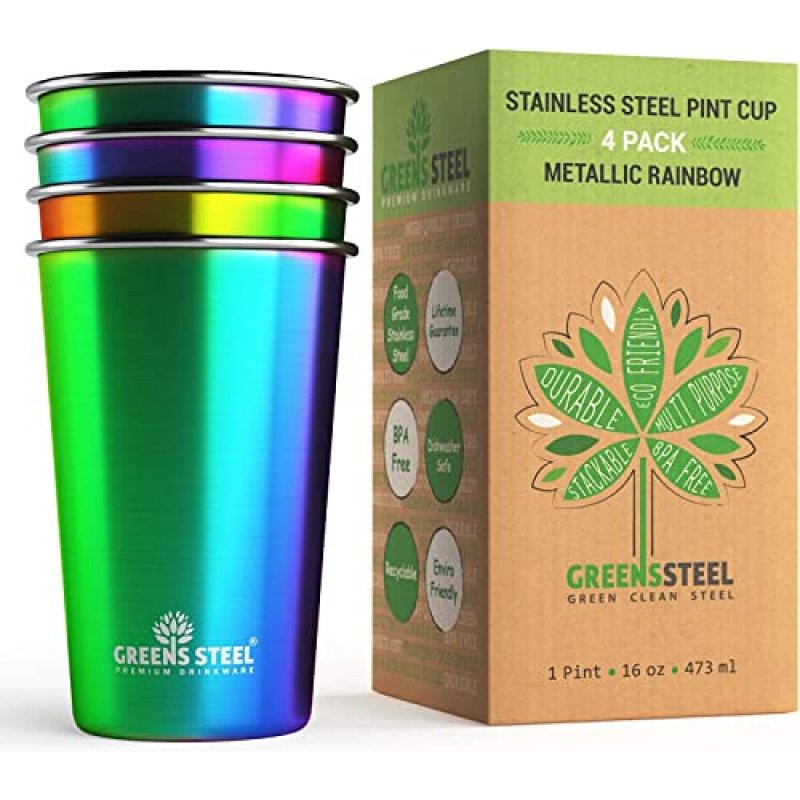 Rainbow Stainless Steel Cup