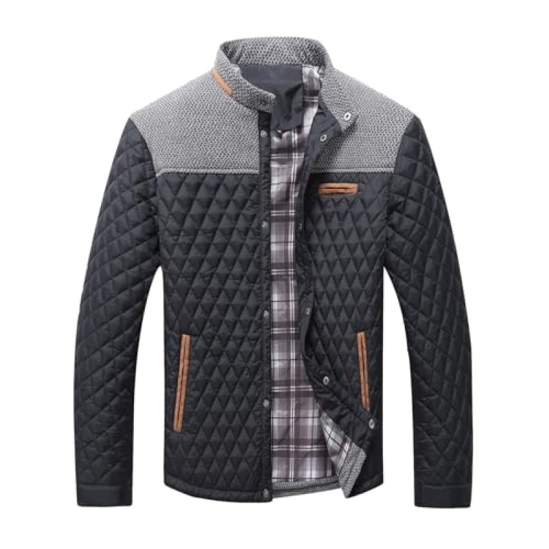 Zaitun Mens Diamond Quilted Puffer Down Jacket…