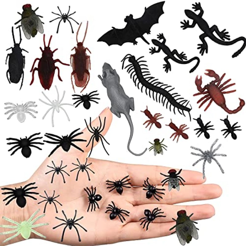 Fake Plastic Spiders & Bugs
