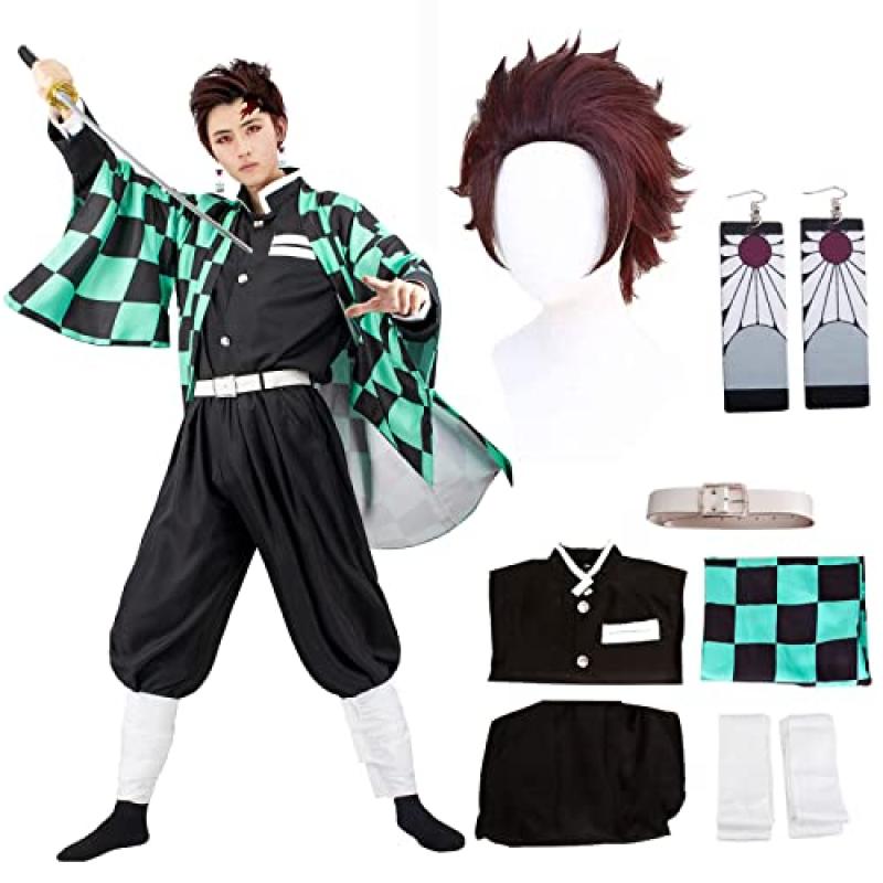 JYakeji Tanjirou Cosplay Kimono