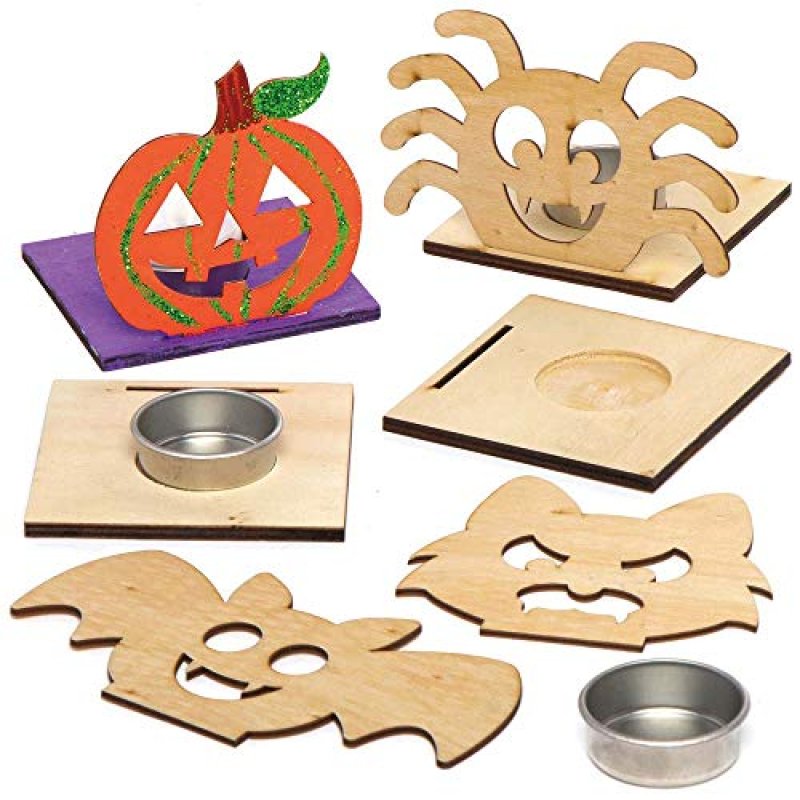 Baker Ross Halloween Tealight Kits