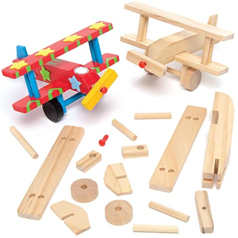 Baker Ross Wooden Aeroplane Kits