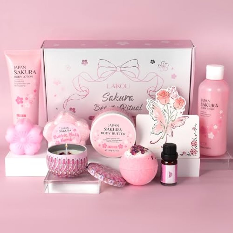 LAIKOU Sakura Bath Set