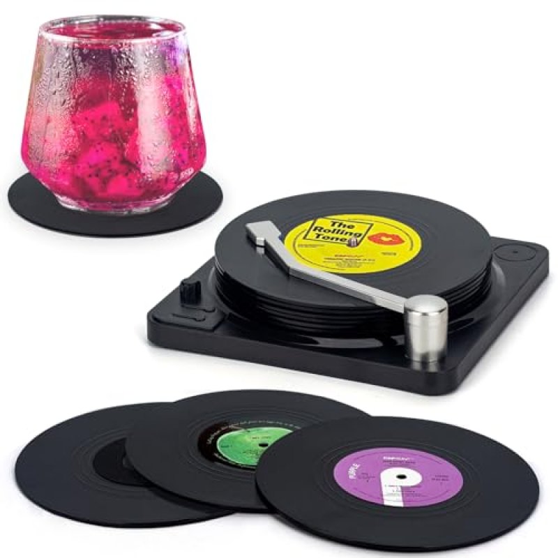 Valdivia Vinyl Record Coasters