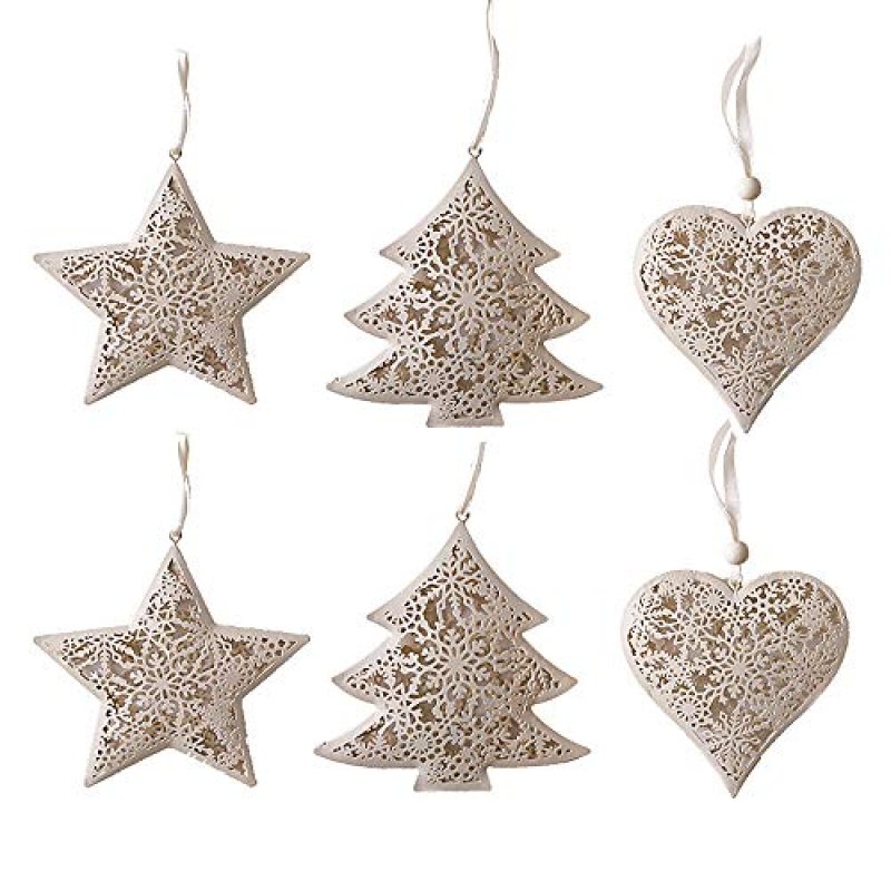 Valery Madelyn 6pcs Metal Silver & White…