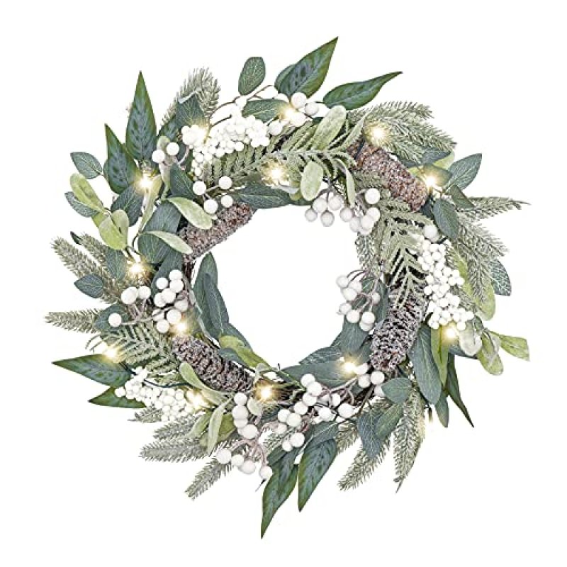 Valery Madelyn Pre-Lit Christmas Wreath