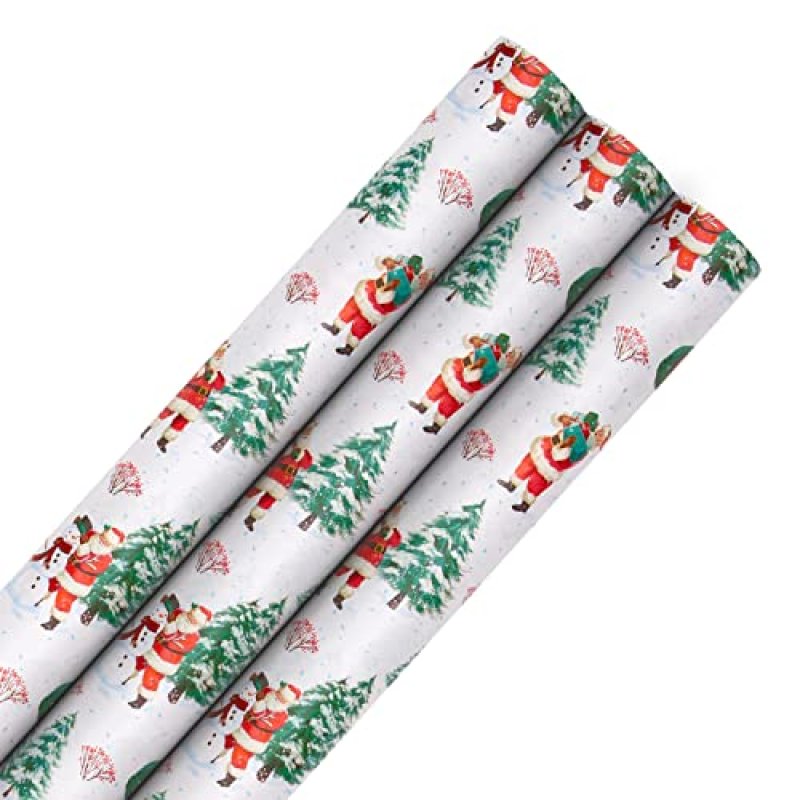 Hallmark Christmas Wrapping Paper, Pack of 3…