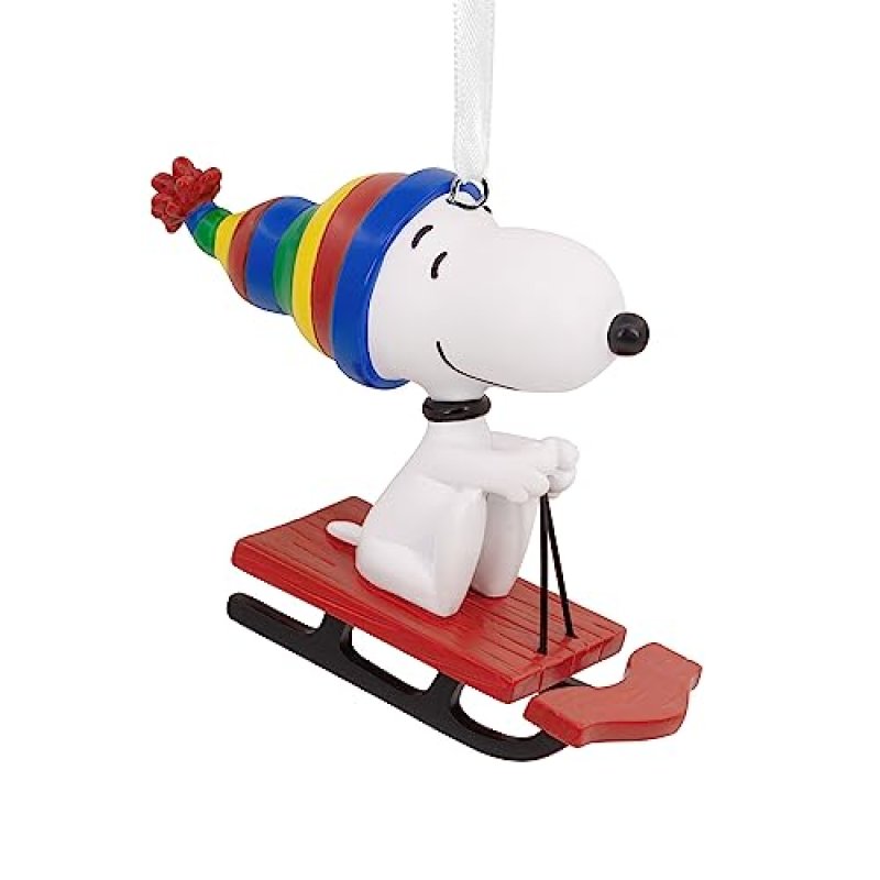 Hallmark Collectable Peanuts Snoopy on Sled…