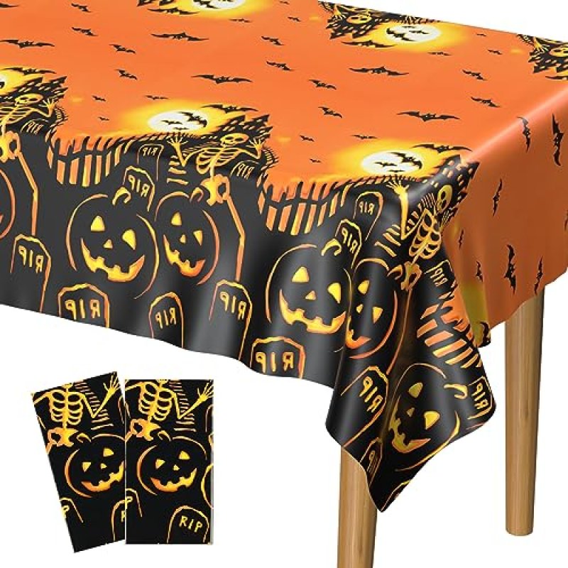 PLULON Halloween Tablecloths