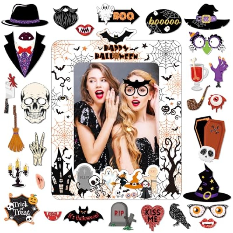 POPOYU Halloween Party Photo Booth,Inflatable…