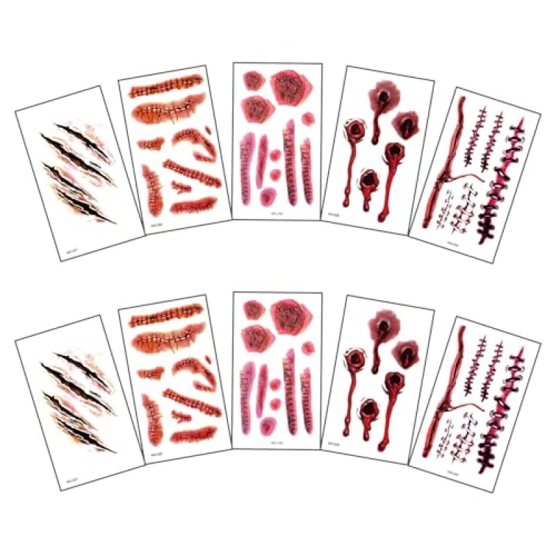 Halloween Scar Tattoos