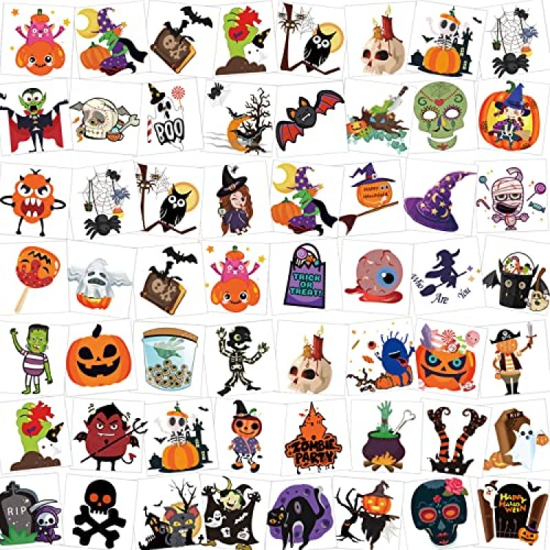 HOWAF Halloween Temporary Tattoos