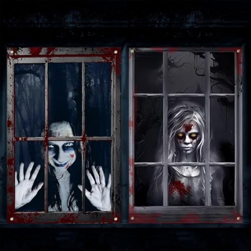 Halloween Ghost Window Decorations
