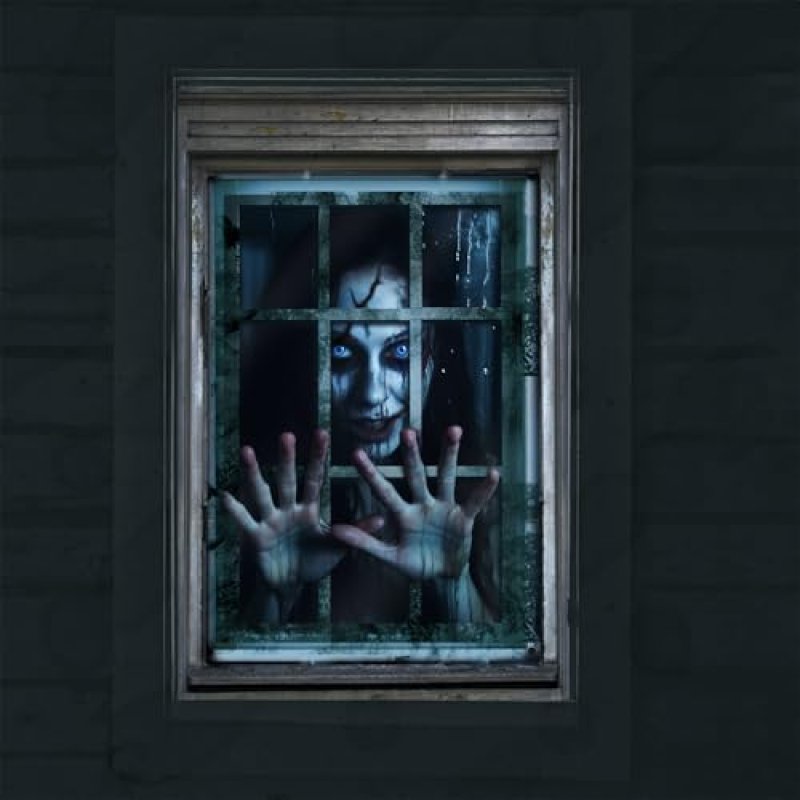 JOFONY Halloween Ghost Curtain