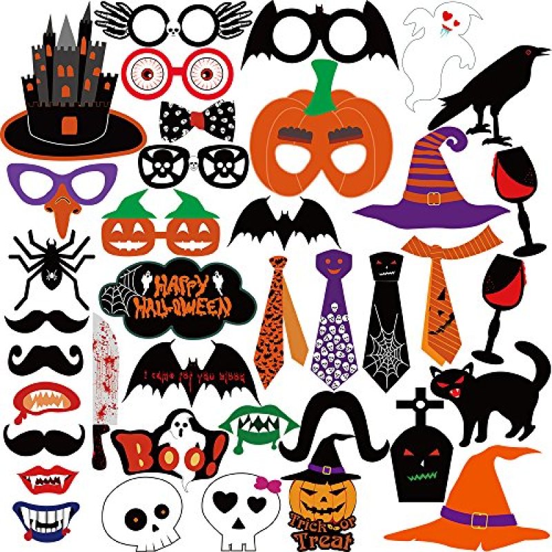 KUUQA Halloween Photo Booth Props Kit Halloween…