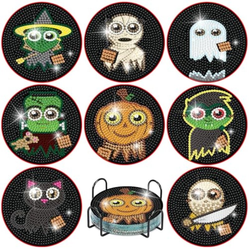 Halloween Diamond Coasters