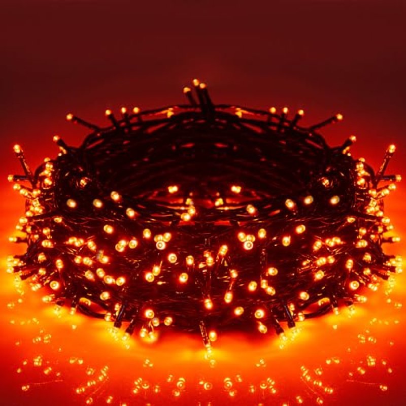 Halloween Lights Orange - 25m/82ft 220 LEDs…